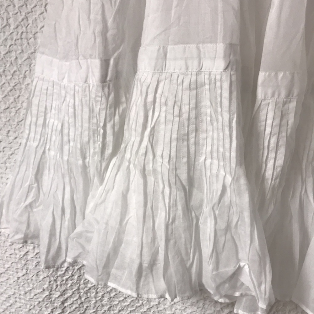 Talbots 100% Cotton ruffle skirt - Picture 2 of 6